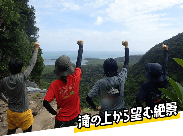 滝の上から望む絶景